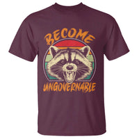 Anarchism T Shirt Become Ungovernable Angry Raccoon