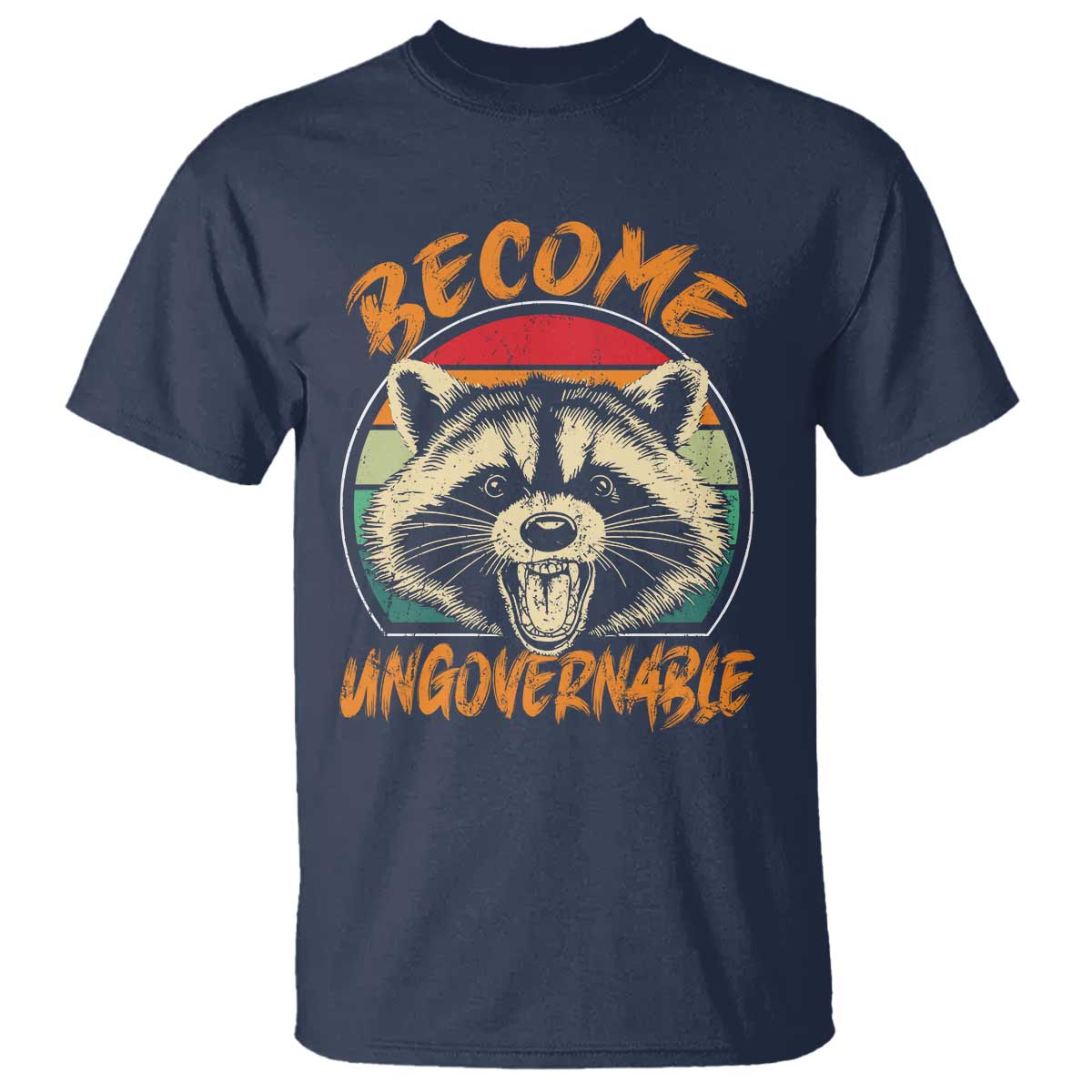 Anarchism T Shirt Become Ungovernable Angry Raccoon