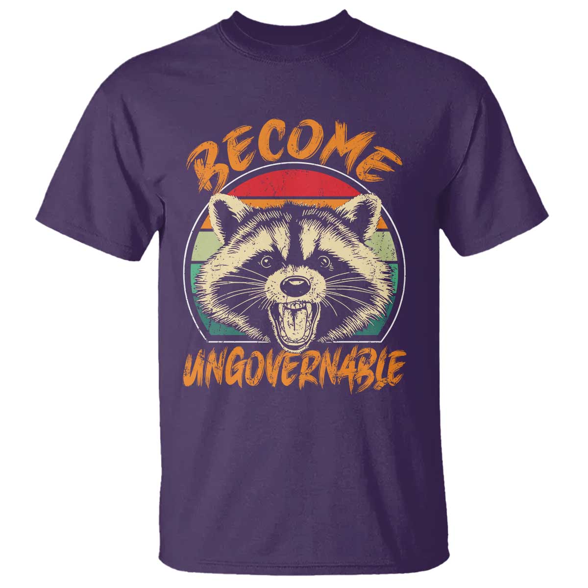 Anarchism T Shirt Become Ungovernable Angry Raccoon