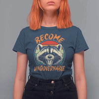 Anarchism T Shirt For Women Become Ungovernable Angry Raccoon