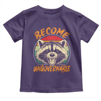 Anarchism Toddler T Shirt Become Ungovernable Angry Raccoon