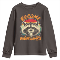 Anarchism Youth Sweatshirt Become Ungovernable Angry Raccoon