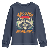 Anarchism Youth Sweatshirt Become Ungovernable Angry Raccoon