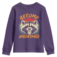 Anarchism Youth Sweatshirt Become Ungovernable Angry Raccoon