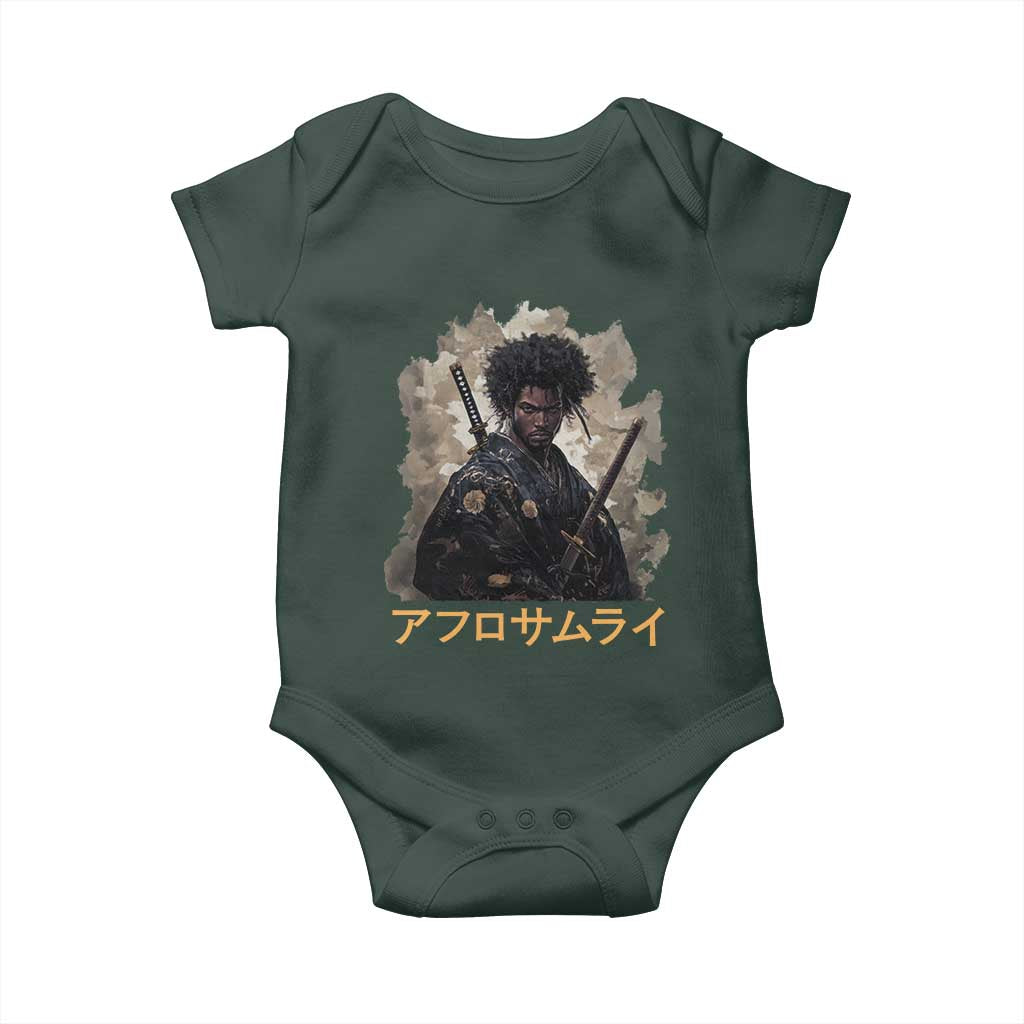 Afro Samurai Baby Onesie Black Pride Japanese Arts