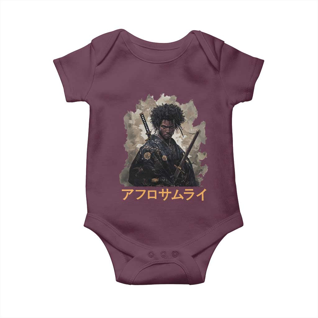 Afro Samurai Baby Onesie Black Pride Japanese Arts