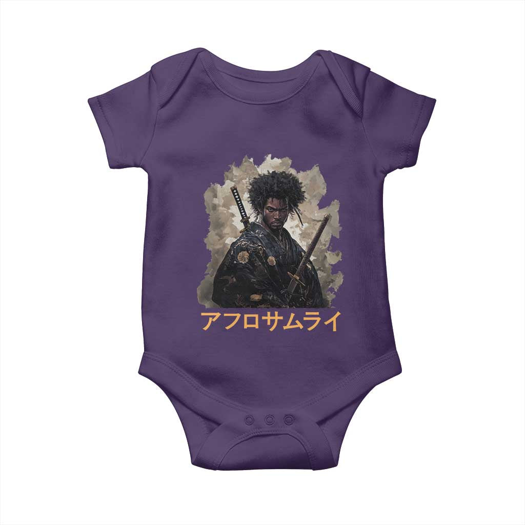 Afro Samurai Baby Onesie Black Pride Japanese Arts