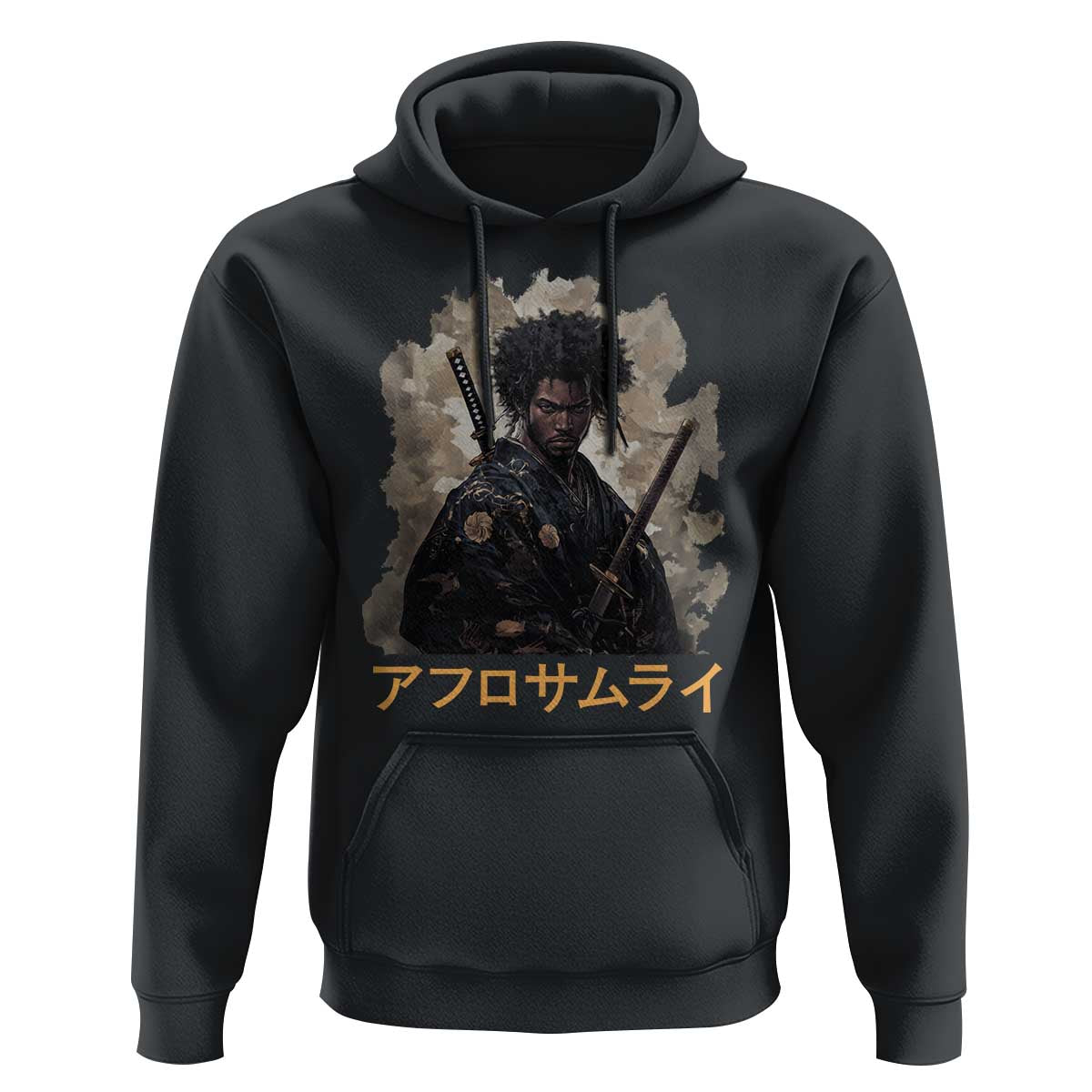 Afro Samurai Hoodie Black Pride Japanese Arts