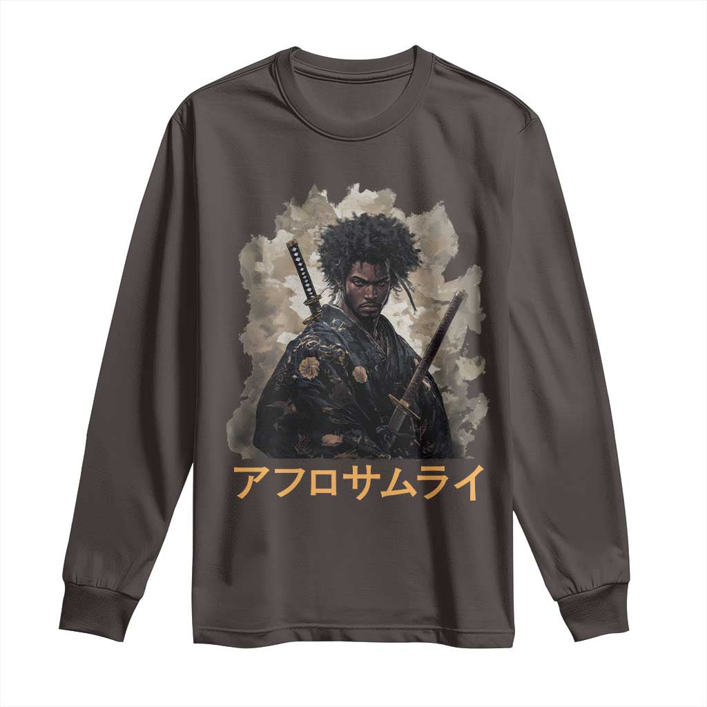 Afro Samurai Long Sleeve Shirt Black Pride Japanese Arts