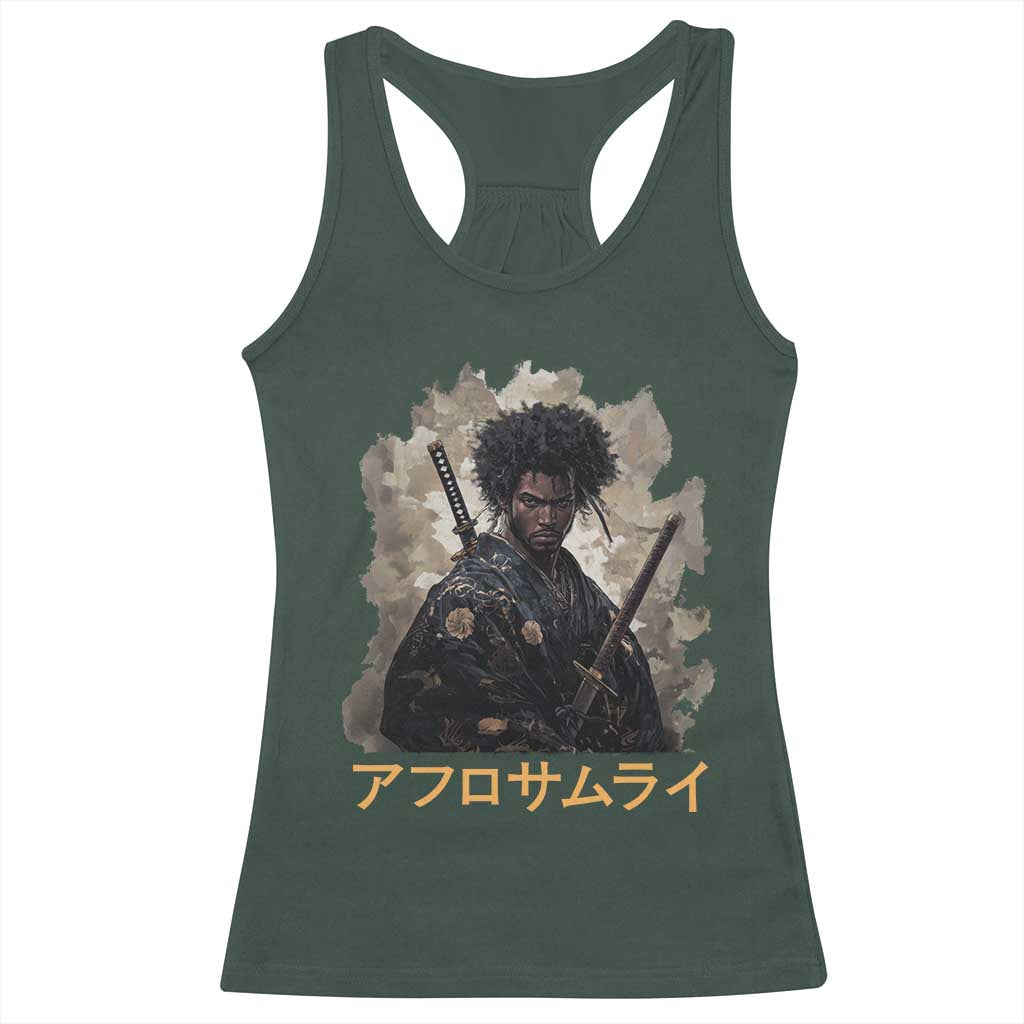 Afro Samurai Racerback Tank Top Black Pride Japanese Arts
