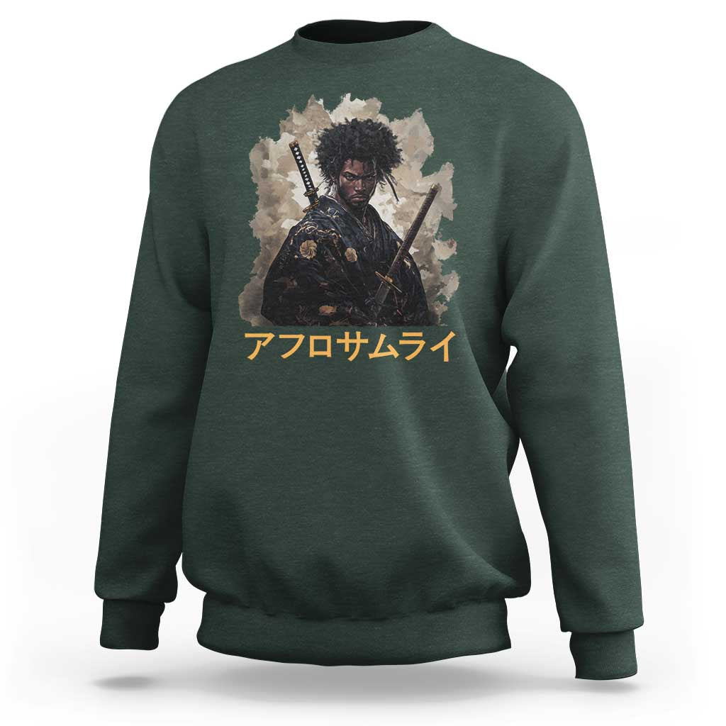 Afro Samurai Sweatshirt Black Pride Japanese Arts