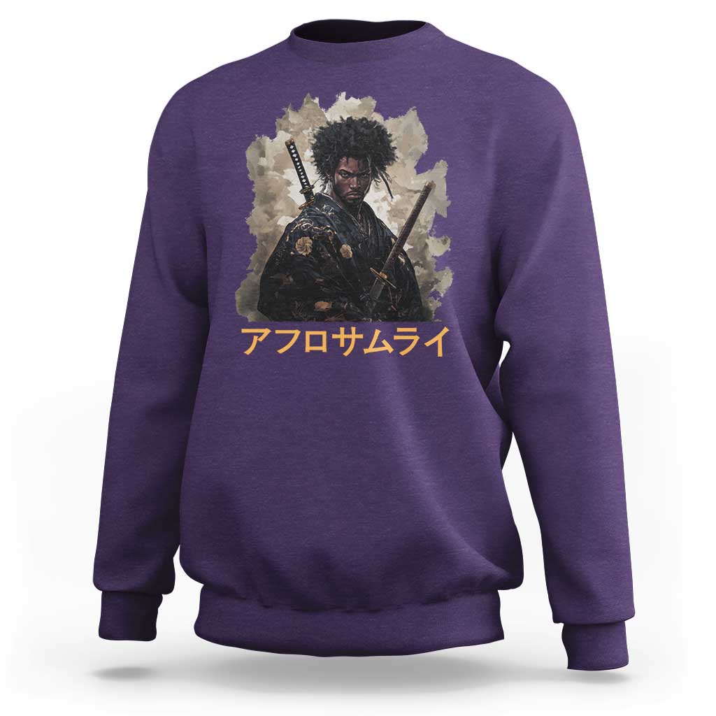Afro Samurai Sweatshirt Black Pride Japanese Arts