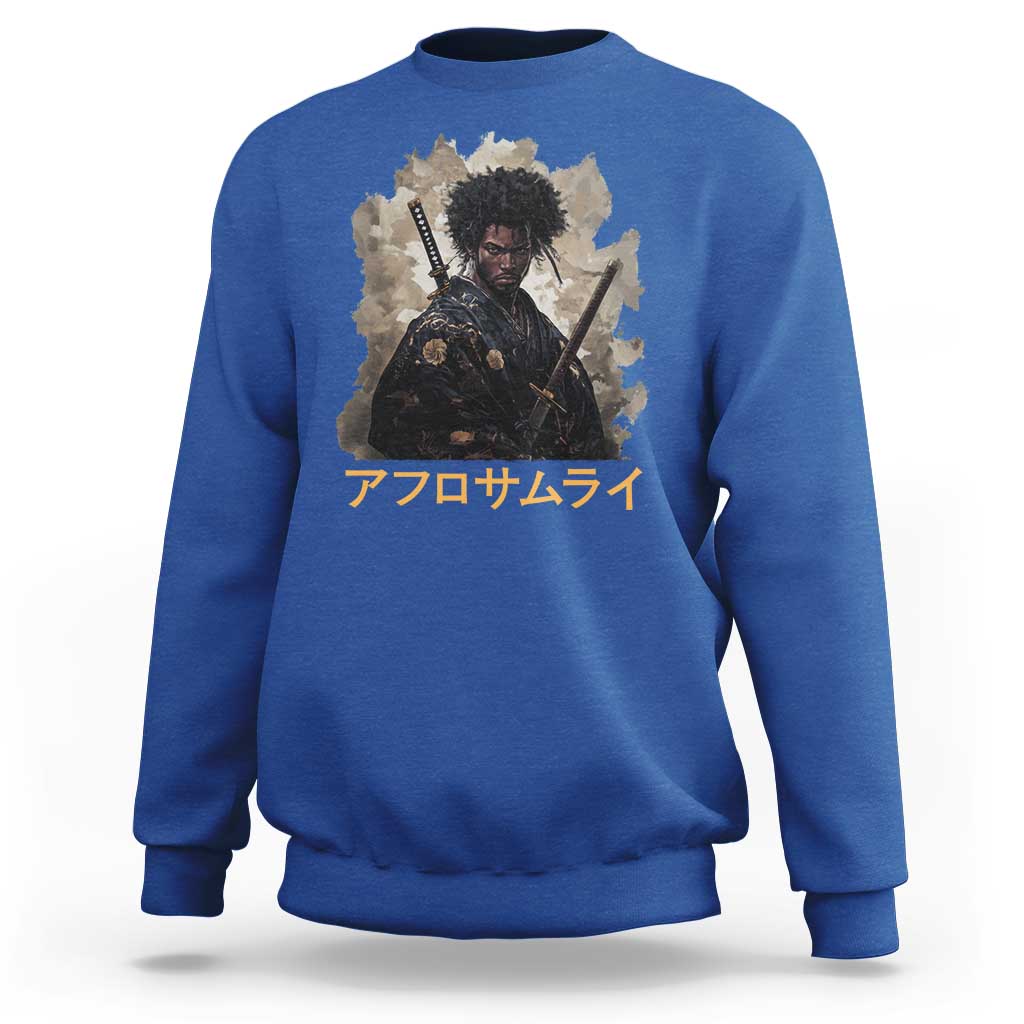 Afro Samurai Sweatshirt Black Pride Japanese Arts