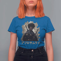 Afro Samurai T Shirt For Women Black Pride Japanese Arts