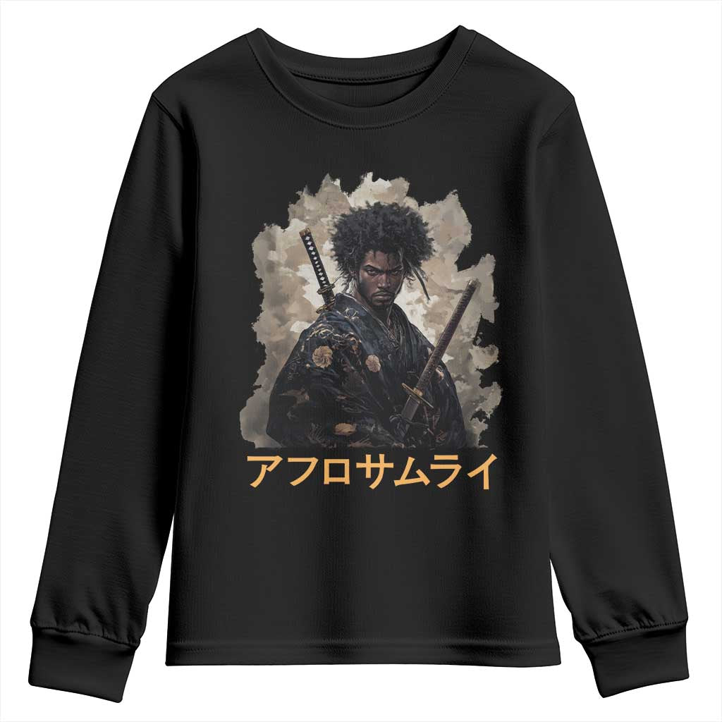 Afro Samurai Youth Sweatshirt Black Pride Japanese Arts
