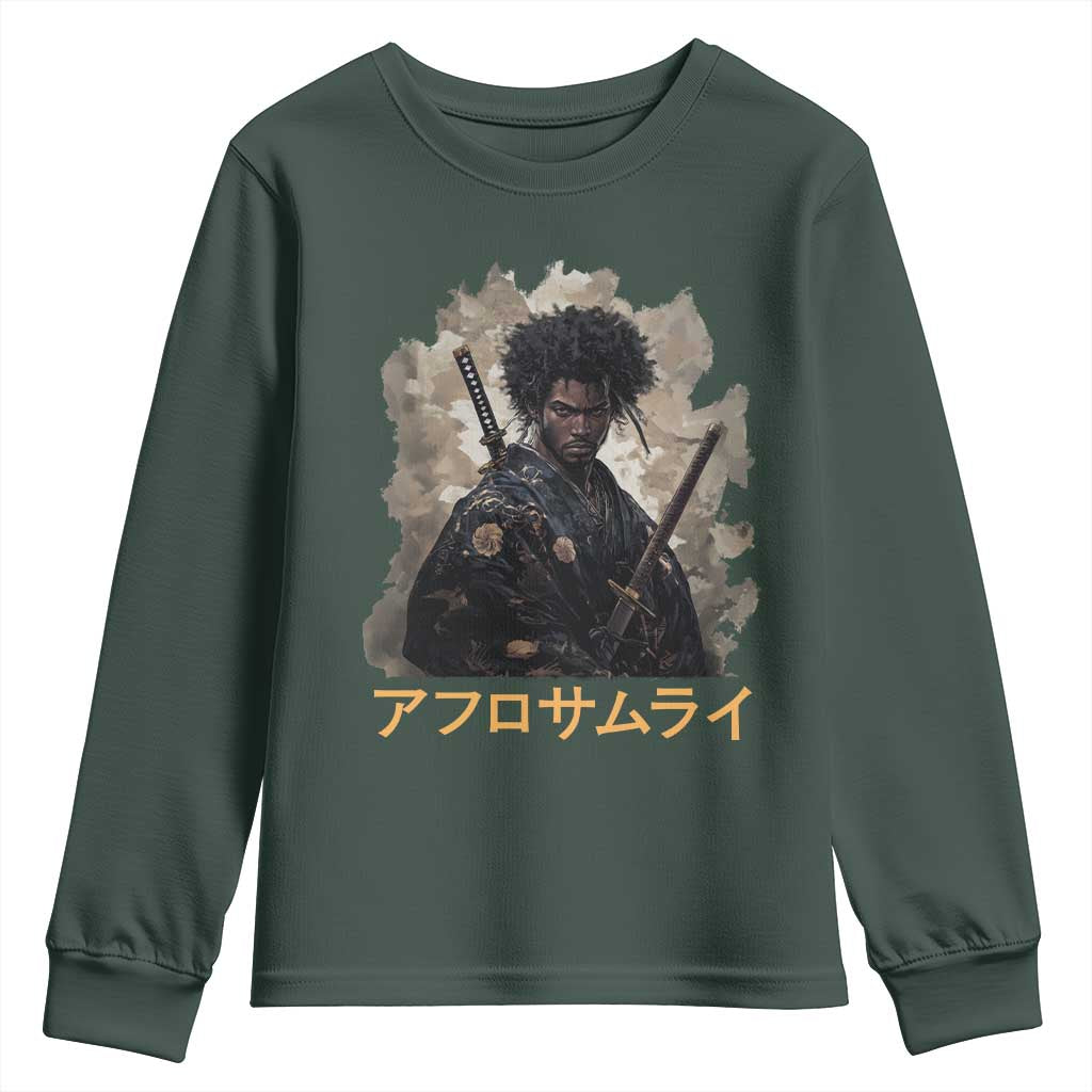 Afro Samurai Youth Sweatshirt Black Pride Japanese Arts