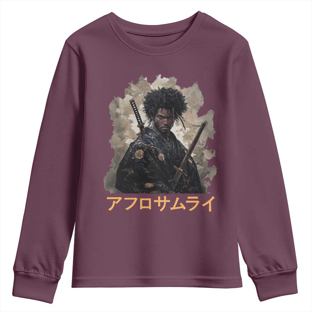 Afro Samurai Youth Sweatshirt Black Pride Japanese Arts
