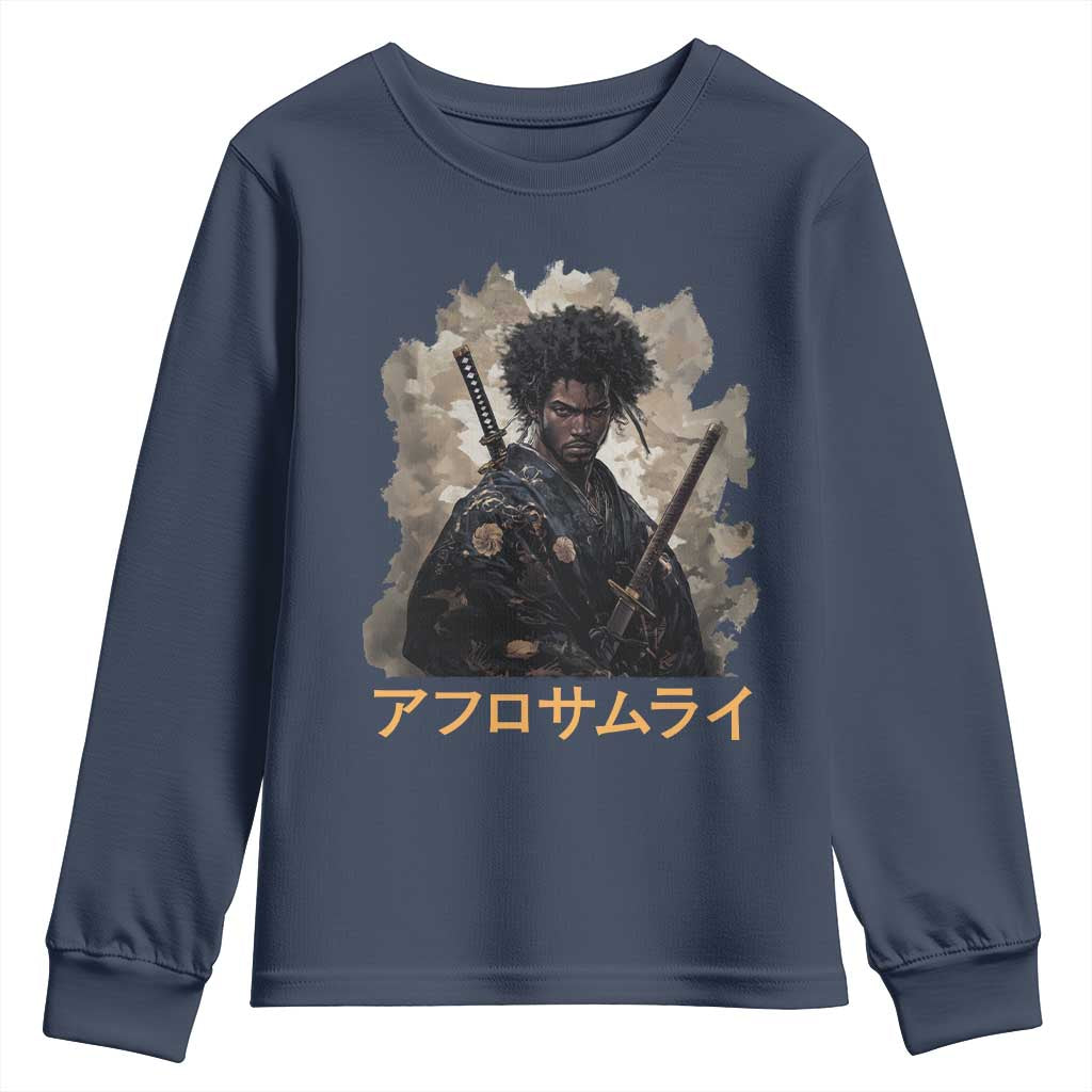 Afro Samurai Youth Sweatshirt Black Pride Japanese Arts