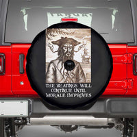 Funny Blackbeard Sarcastic Joke Spare Tire Cover The Beatings Will Continue until Morale Improves