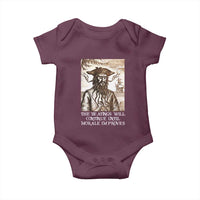 Funny Blackbeard Sarcastic Joke Baby Onesie The Beatings Will Continue until Morale Improves
