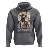Funny Blackbeard Sarcastic Joke Hoodie The Beatings Will Continue until Morale Improves