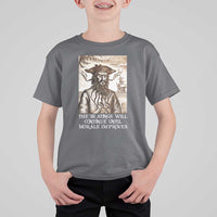 Funny Blackbeard Sarcastic Joke T Shirt For Kid The Beatings Will Continue until Morale Improves