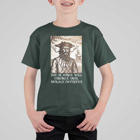 Funny Blackbeard Sarcastic Joke T Shirt For Kid The Beatings Will Continue until Morale Improves