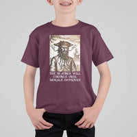 Funny Blackbeard Sarcastic Joke T Shirt For Kid The Beatings Will Continue until Morale Improves