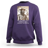 Funny Blackbeard Sarcastic Joke Sweatshirt The Beatings Will Continue until Morale Improves