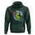 Summer Vacation Hoodie Vacay Mode Cute Dinosaur Surfing - Wonder Print Shop
