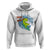 Summer Vacation Hoodie Vacay Mode Cute Dinosaur Surfing - Wonder Print Shop