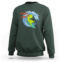 Summer Vacation Sweatshirt Vacay Mode Cute Dinosaur Surfing - Wonder Print Shop