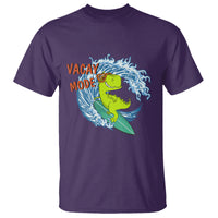 Summer Vacation T Shirt Vacay Mode Cute Dinosaur Surfing - Wonder Print Shop