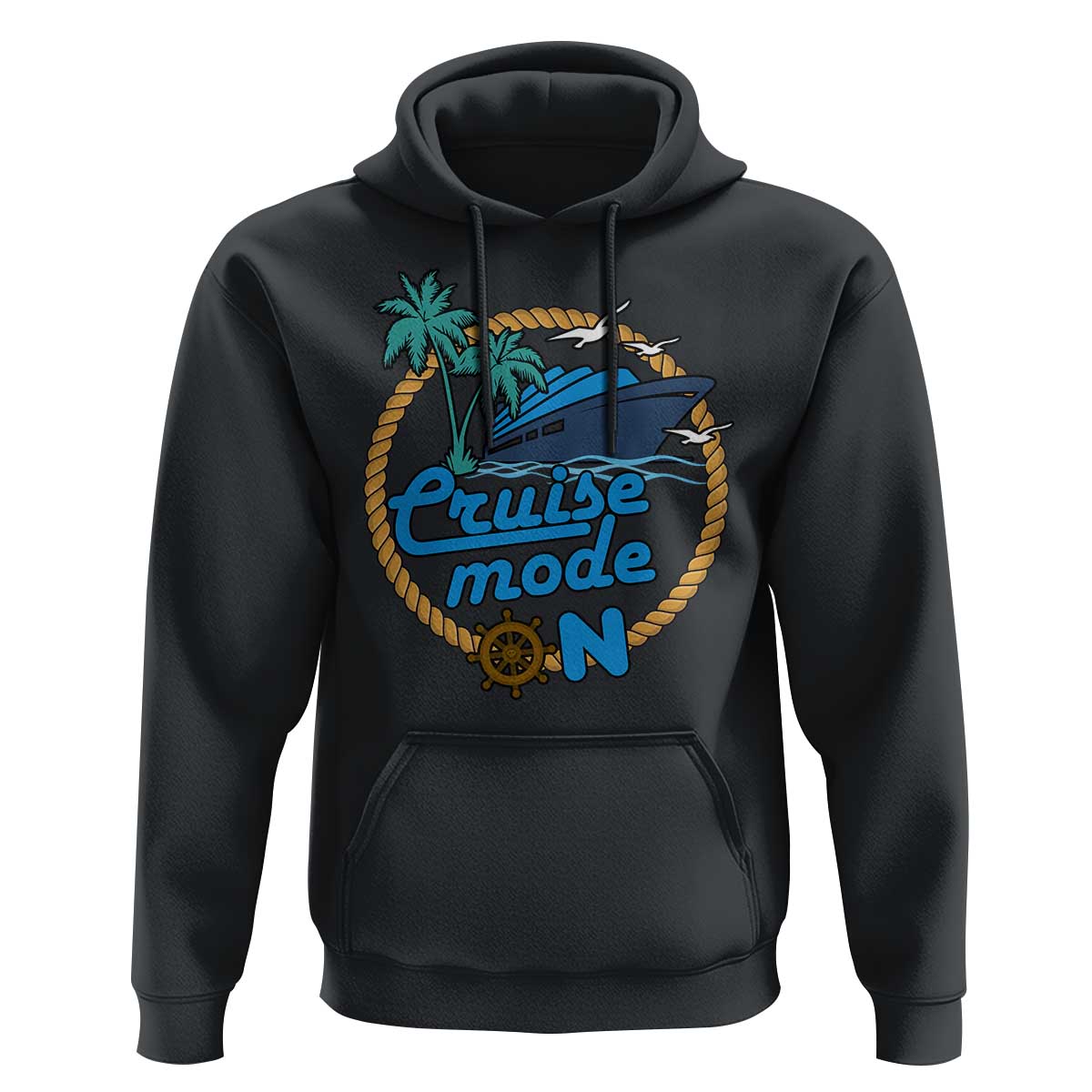 Cruise Mode On Cruising Summer Vacation Hoodie - Wonder Print Shop