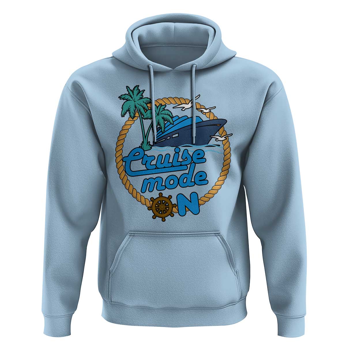 Cruise Mode On Cruising Summer Vacation Hoodie - Wonder Print Shop