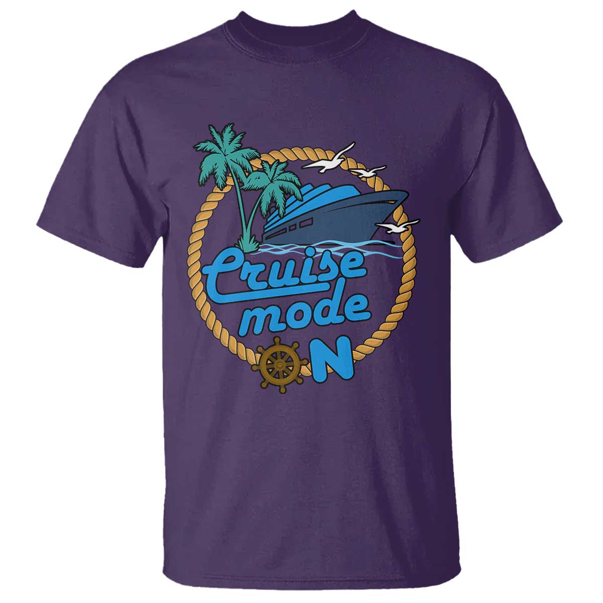 Cruise Mode On Cruising Summer Vacation T Shirt - Wonder Print Shop