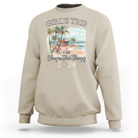 Summer Vacation Sweatshirt Girl's Trip Cheaper Than Therapy - Wonder Print Shop