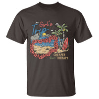 Summer Vacation T Shirt Girl's Trip Cheaper Than Therapy Beach - Wonder Print Shop