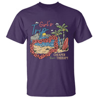 Summer Vacation T Shirt Girl's Trip Cheaper Than Therapy Beach - Wonder Print Shop