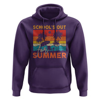 School's Out For Summer Retro Beach Teacher Student Hoodie - Wonder Print Shop