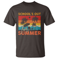 School's Out For Summer Retro Beach Teacher Student T Shirt - Wonder Print Shop