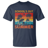School's Out For Summer Retro Beach Teacher Student T Shirt - Wonder Print Shop