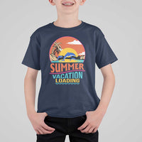 Summer Vacation Loading Retro Beach Sunset T Shirt For Kid - Wonder Print Shop