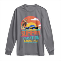 Summer Vacation Loading Retro Beach Sunset Long Sleeve Shirt