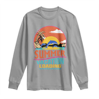 Summer Vacation Loading Retro Beach Sunset Long Sleeve Shirt