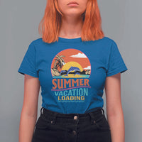 Summer Vacation Loading Retro Beach Sunset T Shirt For Women - Wonder Print Shop