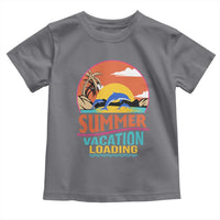 Summer Vacation Loading Retro Beach Sunset Toddler T Shirt