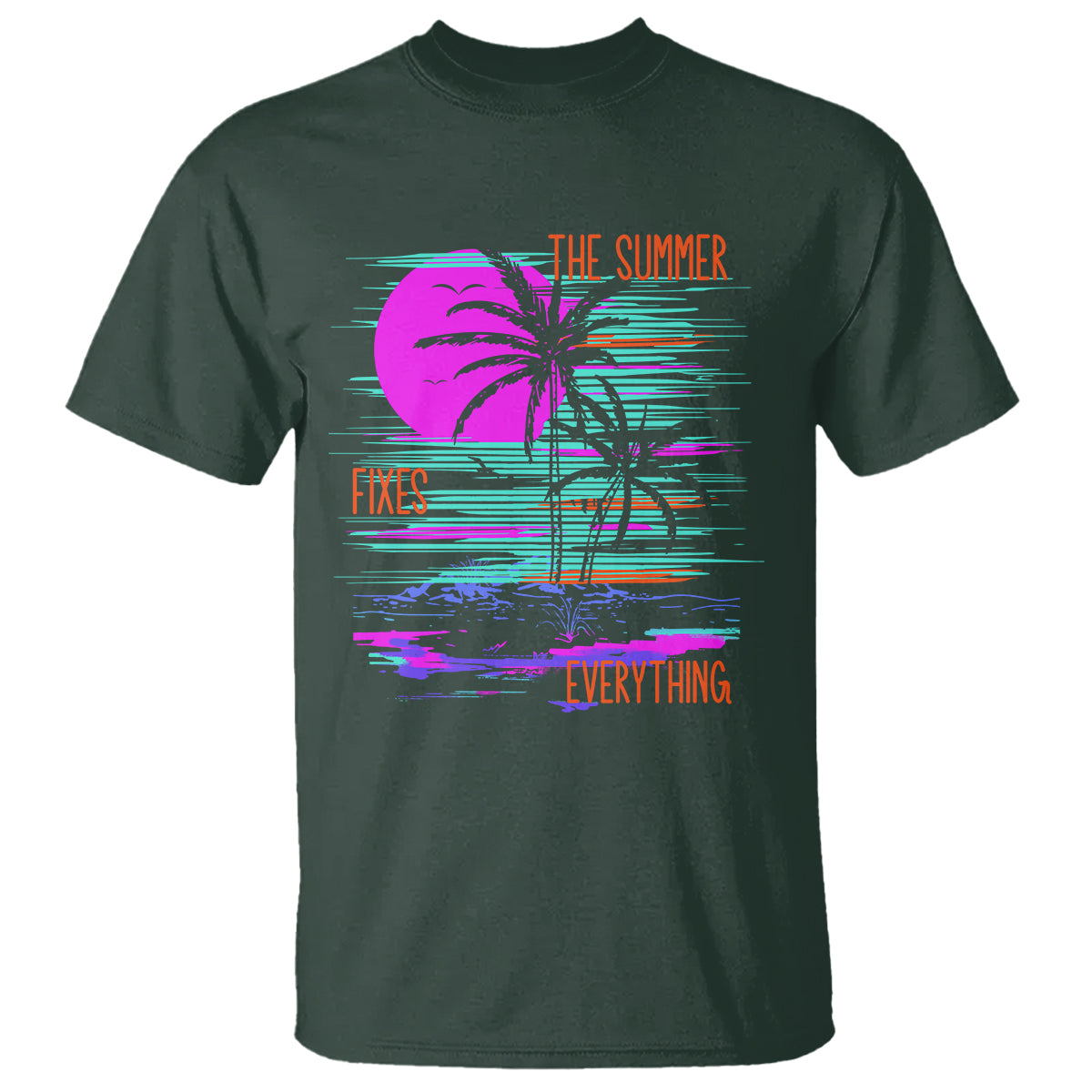 The Summer Fixes Everything Relaxing Holidays T Shirt - Wonder Print Shop