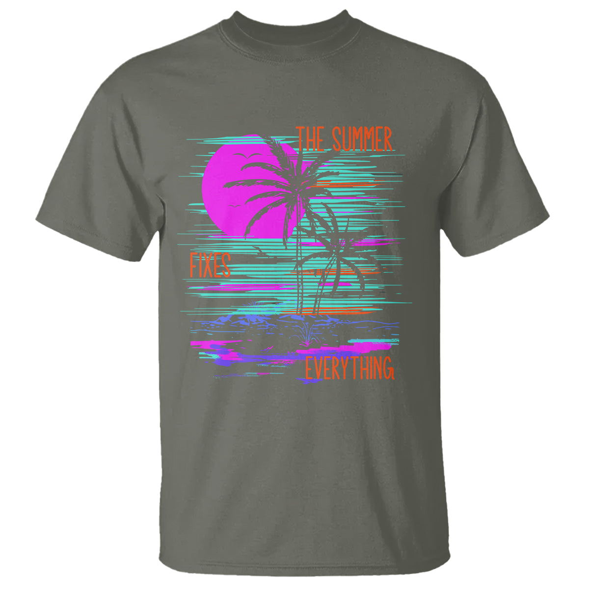 The Summer Fixes Everything Relaxing Holidays T Shirt - Wonder Print Shop