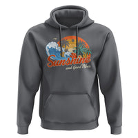 Beach Lover Hoodie Sunshine And Good Vibes Summer Vacation - Wonder Print Shop
